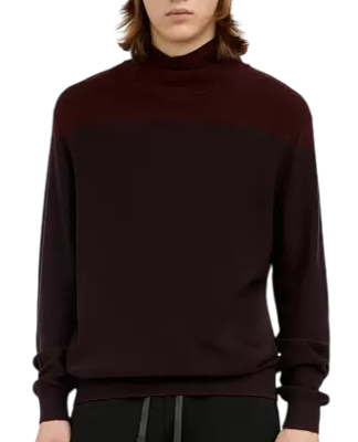 Свитер прямого кроя мужской / Бордовый / 46 Свитер прямого кроя мужской / Бордовый / 46