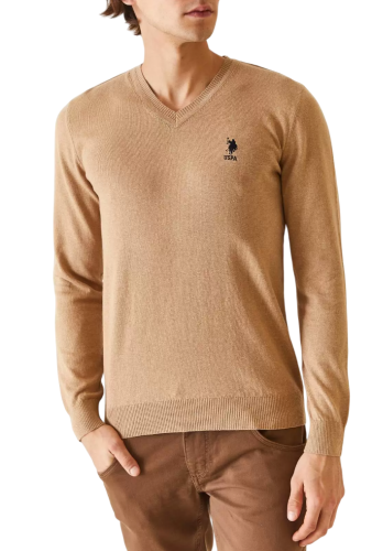 Пуловер однотонный мужской Фото Пуловер однотонный мужской