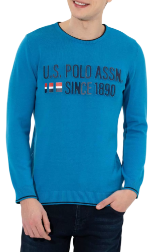 Пуловер с принтом мужской Фото Пуловер с принтом мужской