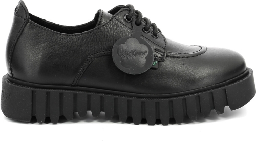 Полуботинки кожаные женские / Черный / 37