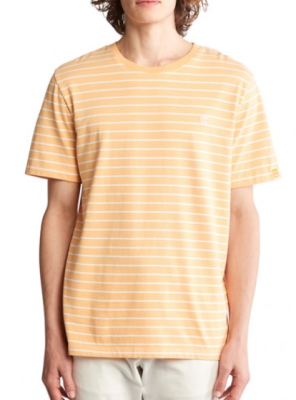 Футболка мужская в полоску / Оранжевый / 46 Футболка мужская в полоску / Оранжевый / 46