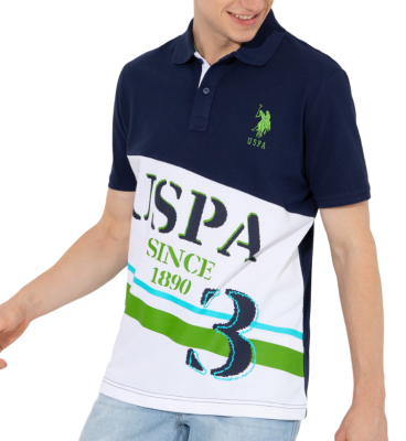 Поло хлопковое мужское / Тёмно-синий / 46 Поло хлопковое мужское / Тёмно-синий / 46