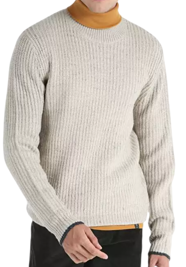 Свитер однотонный мужской / Серый / 54 Свитер однотонный мужской / Серый / 54