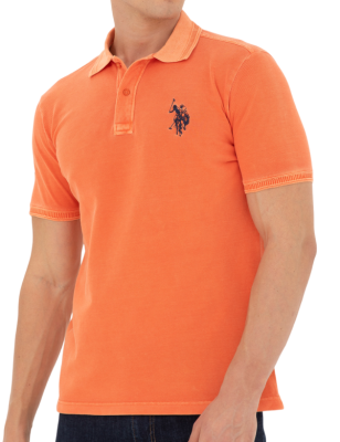 Поло хлопковое мужское / Оранжевый / 46 Поло хлопковое мужское / Оранжевый / 46