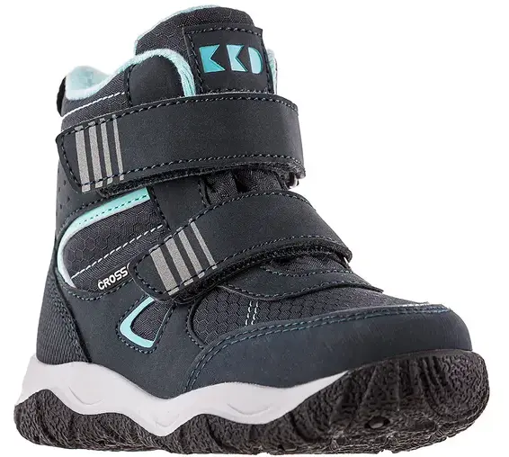 Ботинки из экокожи для мальчика / Тёмно-синий / 29