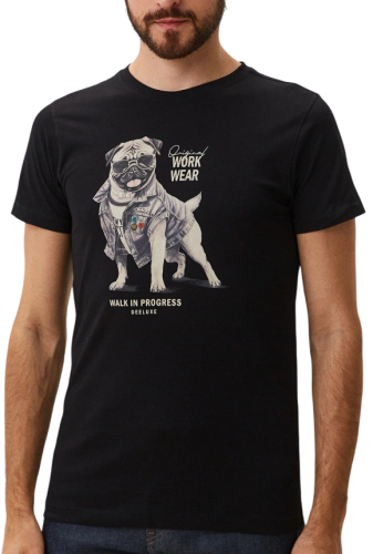 Футболка с принтом мужская Фото Футболка с принтом мужская