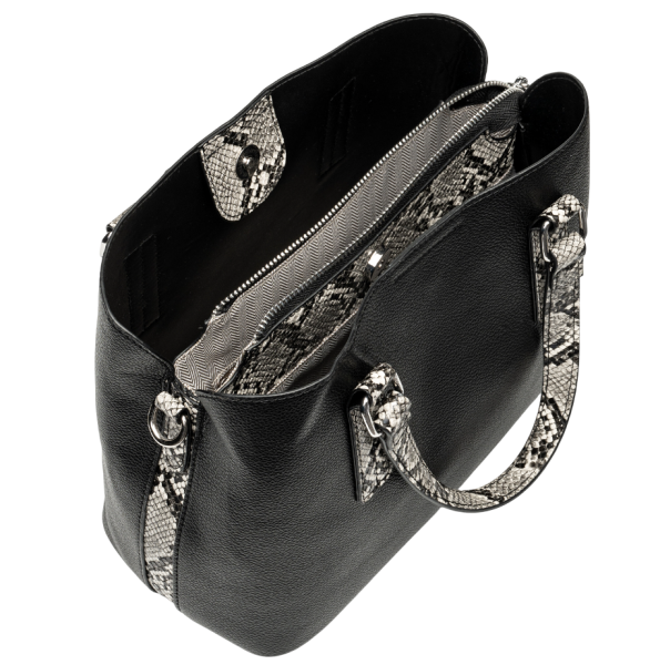 Сумка из экокожи женская / Черный / S