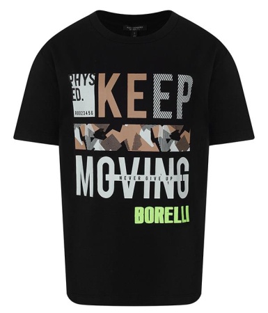 Футболка с принтом для мальчика / Черный / 122 Футболка с принтом для мальчика / Черный / 122