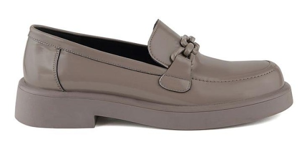 Лоферы из кожи женские / Серый / 36