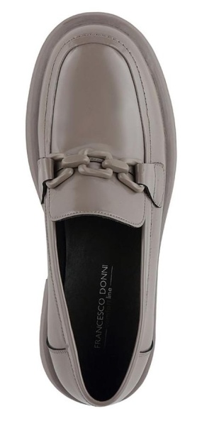 Лоферы из кожи женские / Серый / 36