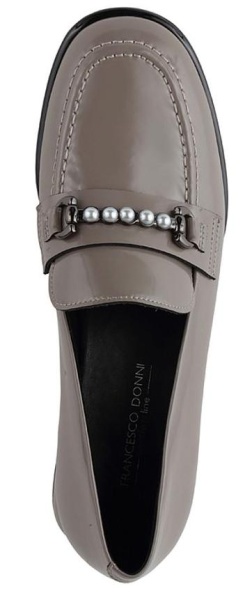 Туфли из кожи женские / Серый / 40