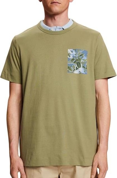 Футболка с принтом мужская / Хаки / 48 Футболка с принтом мужская / Хаки / 48