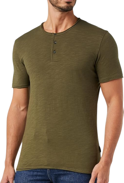 Футболка мужская из хлопка / Хаки / 46 Футболка мужская из хлопка / Хаки / 46