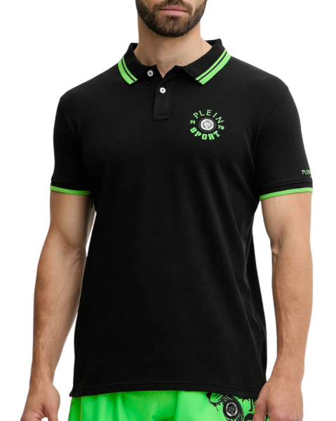 Поло с принтом мужское / Черный / 46 Поло с принтом мужское / Черный / 46