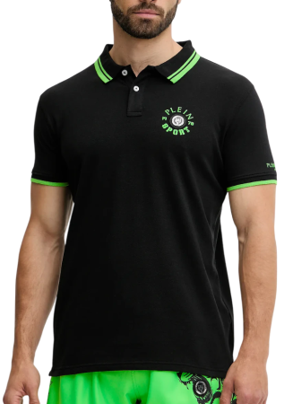 Поло с принтом мужское / Черный / 46 Поло с принтом мужское / Черный / 46