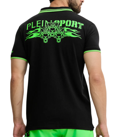 Поло с принтом мужское / Черный / 46 Поло с принтом мужское / Черный / 46