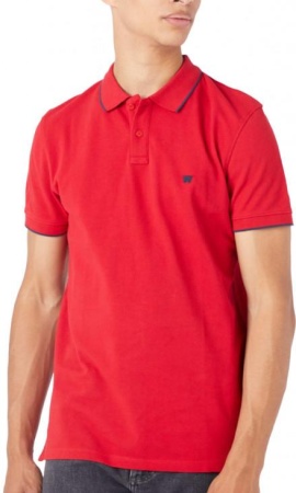 Поло с логотипом мужское / Красный / 46 Поло с логотипом мужское / Красный / 46