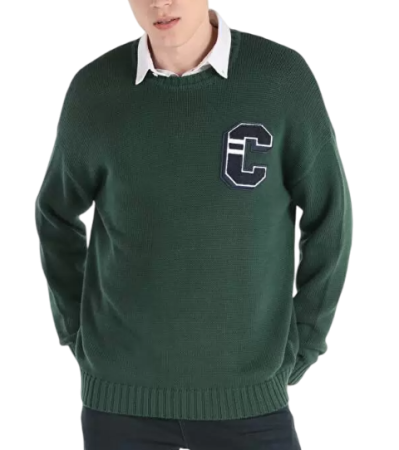 Джемпер с принтом мужской / Зеленый / 46 Джемпер с принтом мужской / Зеленый / 46