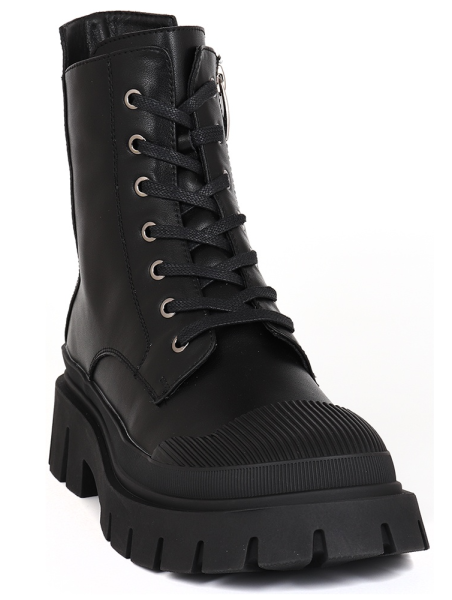 Ботинки кожаные женские / Черный / 36