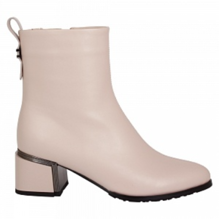 Ботильоны кожаные женские / Бежевый / 41 Ботильоны кожаные женские / Бежевый / 41