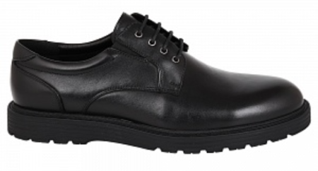 Полуботинки кожаные мужские / Черный / 43