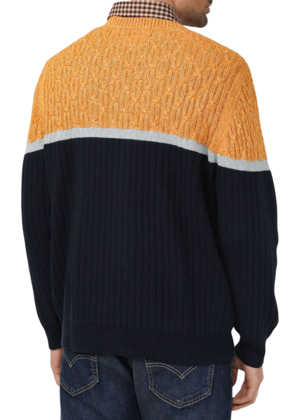 Хлопковый джемпер мужской / Синий / 50 Хлопковый джемпер мужской / Синий / 50