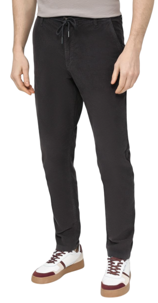 Брюки хлопковые на кулиске мужские / Серый / 46 Брюки хлопковые на кулиске мужские / Серый / 46