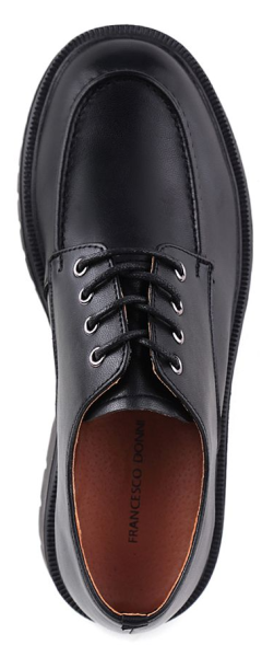 Полуботинки кожаные женские / Черный / 37