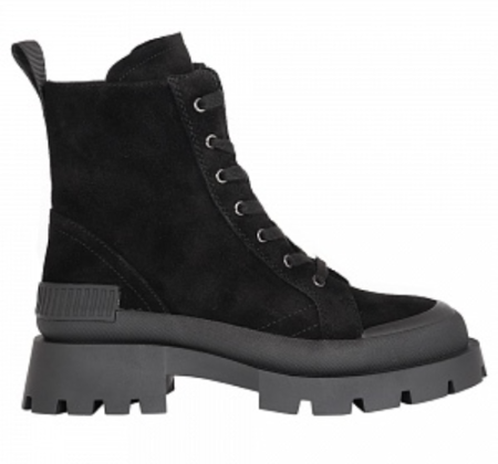 Ботинки кожаные женские / Черный / 36