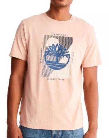 Футболка с принтом мужская / Розовый / 46 Футболка с принтом мужская / Розовый / 46