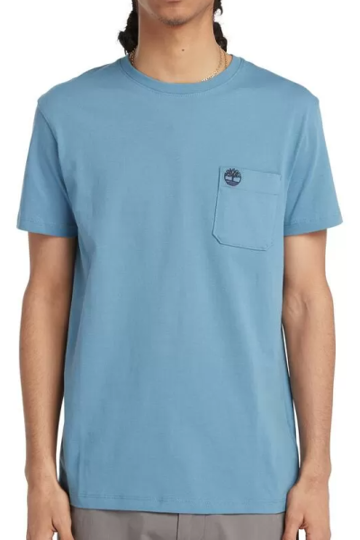 Футболка хлопковая мужская / Голубой / 46 Футболка хлопковая мужская / Голубой / 46