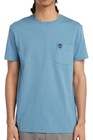 Футболка хлопковая мужская / Голубой / 46 Футболка хлопковая мужская / Голубой / 46