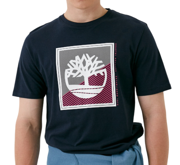 Футболка с принтом мужская / Тёмно-синий / 46 Футболка с принтом мужская / Тёмно-синий / 46