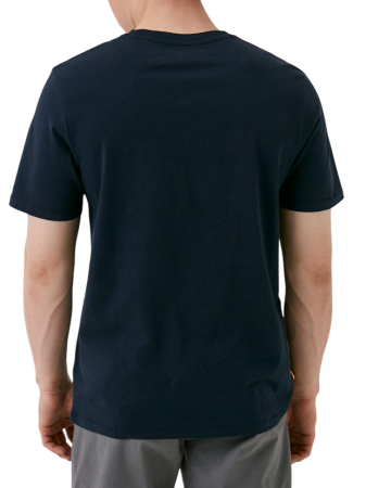 Футболка с принтом мужская / Тёмно-синий / 46