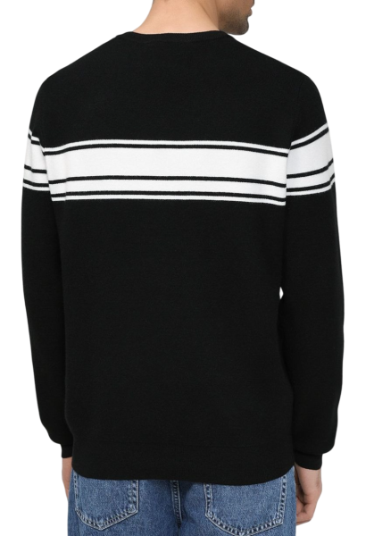 Джемпер с принтом мужской / Черно-белый / 52 Джемпер с принтом мужской / Черно-белый / 52