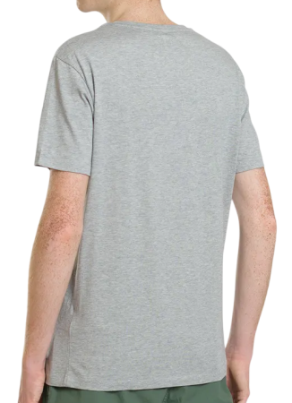 Футболка хлопковая мужская / Серый / 46 Футболка хлопковая мужская / Серый / 46