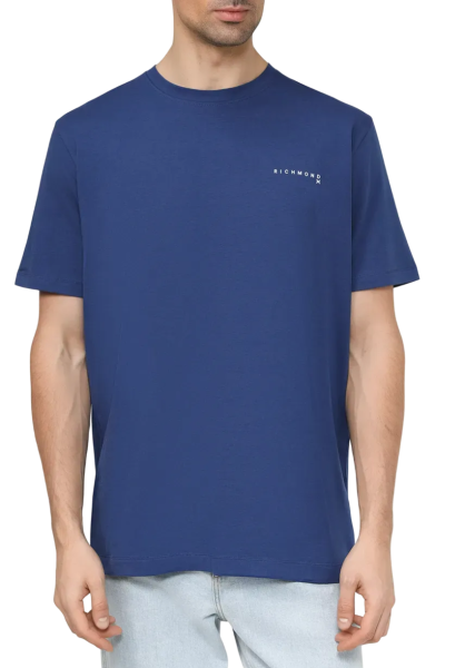 Футболка из хлопка мужская / Синий / 46 Футболка из хлопка мужская / Синий / 46