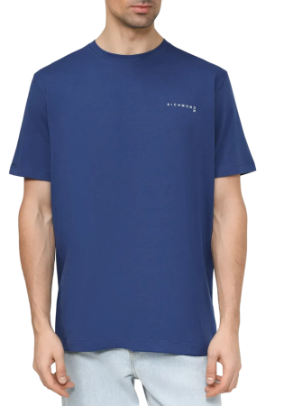 Футболка из хлопка мужская / Синий / 46 Футболка из хлопка мужская / Синий / 46