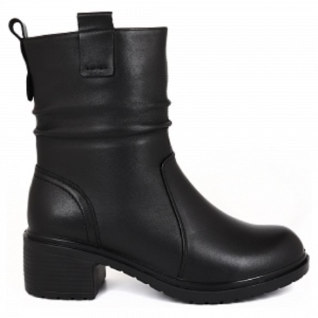 Ботинки кожаные женские / Черный / 37