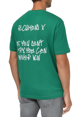 Футболка с принтом мужская / Зеленый / 46 Футболка с принтом мужская / Зеленый / 46