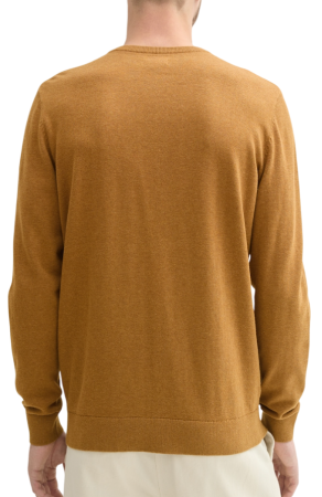 Пуловер однотонный мужской / Коричневый / 50 Пуловер однотонный мужской / Коричневый / 50