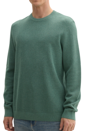 Пуловер хлопковый мужской / Зеленый / 54 Пуловер хлопковый мужской / Зеленый / 54