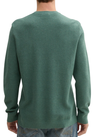 Пуловер хлопковый мужской / Зеленый / 54 Пуловер хлопковый мужской / Зеленый / 54