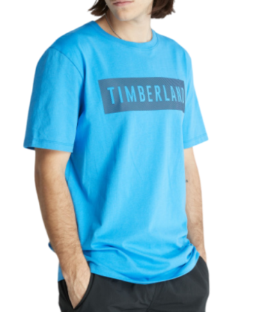 Футболка мужская из хлопка / Синий / 46