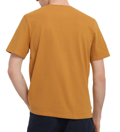 Футболка мужская из хлопка с нашивкой / Оранжевый / 46 Футболка мужская из хлопка с нашивкой / Оранжевый / 46