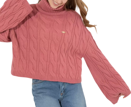 Свитер с широким рукавом женский / Розовый / 50 Свитер с широким рукавом женский / Розовый / 50