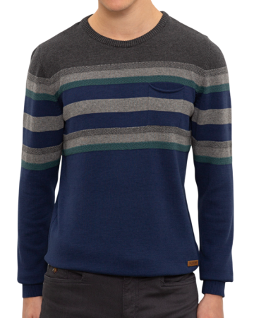 Джемпер хлопковый мужской / Синий / 46 Джемпер хлопковый мужской / Синий / 46