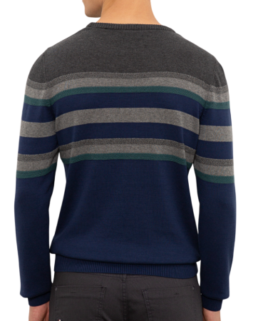 Джемпер хлопковый мужской / Синий / 46 Джемпер хлопковый мужской / Синий / 46