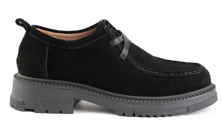 Полуботинки кожаные женские / Черный / 37