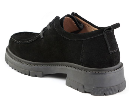 Полуботинки кожаные женские / Черный / 37